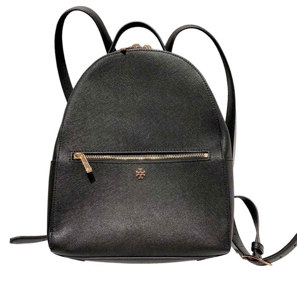 Tory Burch - Leather Black Emerson Backpack, EUC - Picture 1 of 12